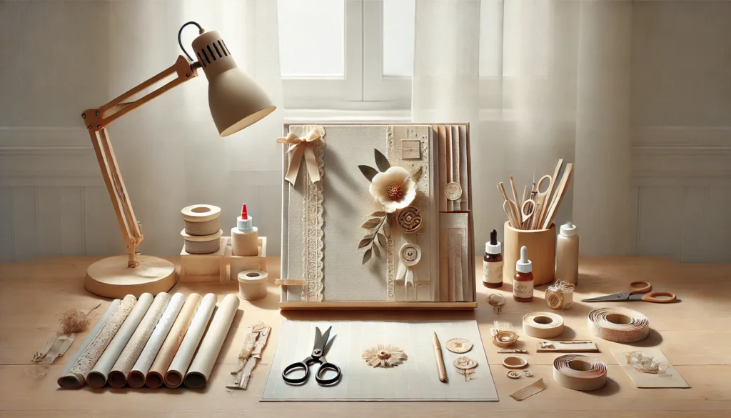 Materiales de scrapbooking y mix media